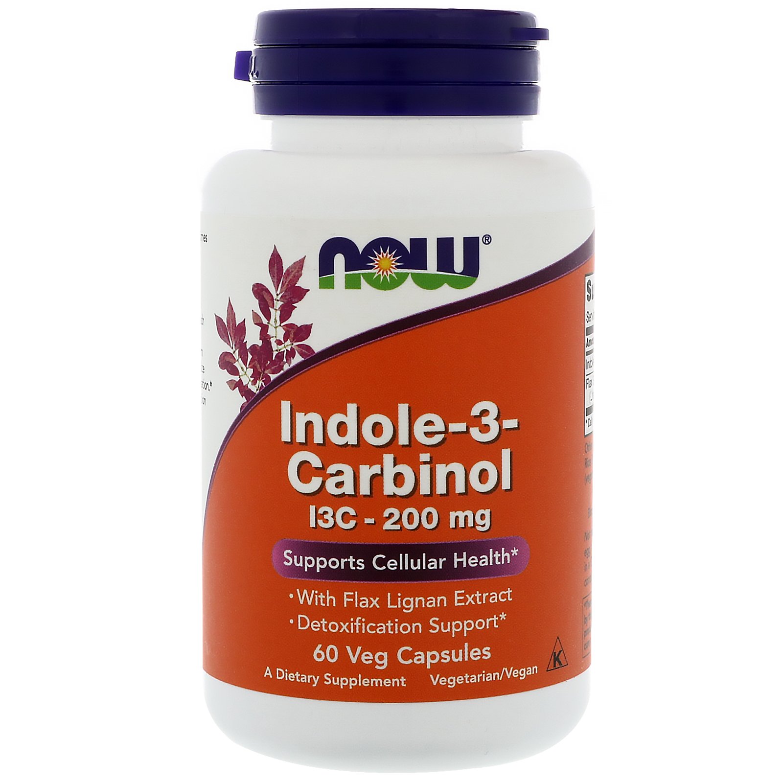 Amazon.com: Now Indole-3-Carbinol (I3C) 200 mg - 60 Veg Capsules